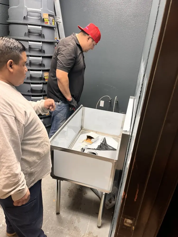 Commercial plumbing and sink installation in Sherman Corner